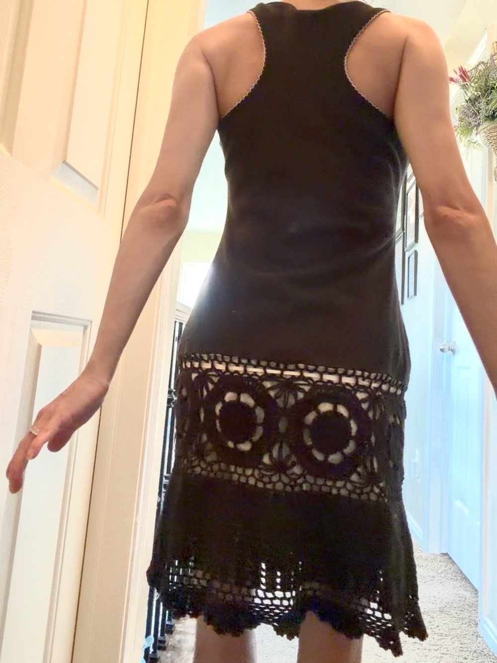 Moda International dress with Crochet Hem small - Picture 3 of 7
